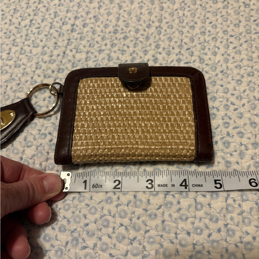 Etienne Aigner Vintage Small Straw Wallet - Picture 2 of 10